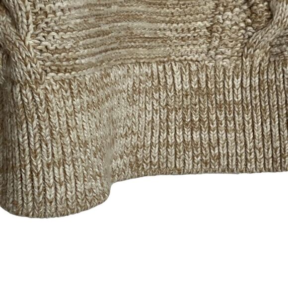GAP Gradient Cream Turtle Neck Sweater with Chunky Cables Size S - Picture 9 of 16